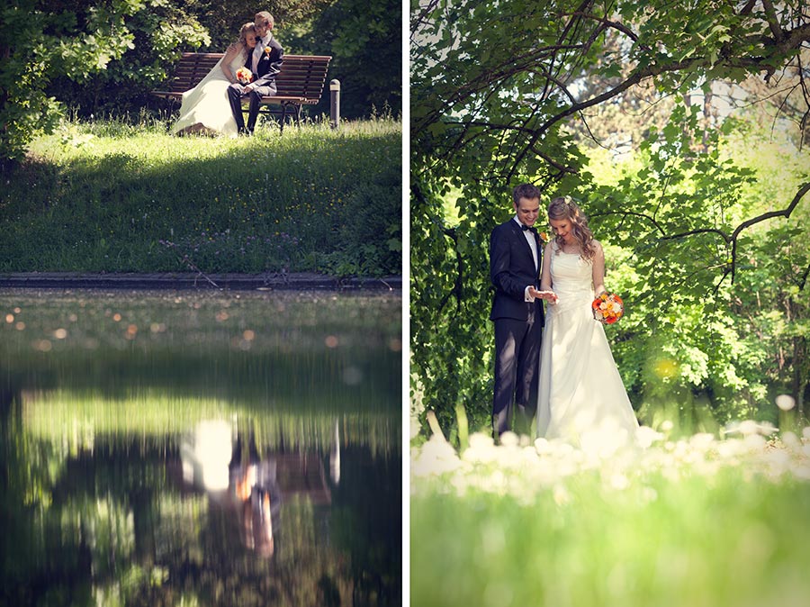 Hochzeitsfotograf Herrenberg, im Park des Erholungsheims in Gültstein