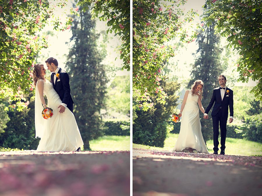 Hochzeitsfotograf Herrenberg, im Park des Erholungsheims in Gültstein