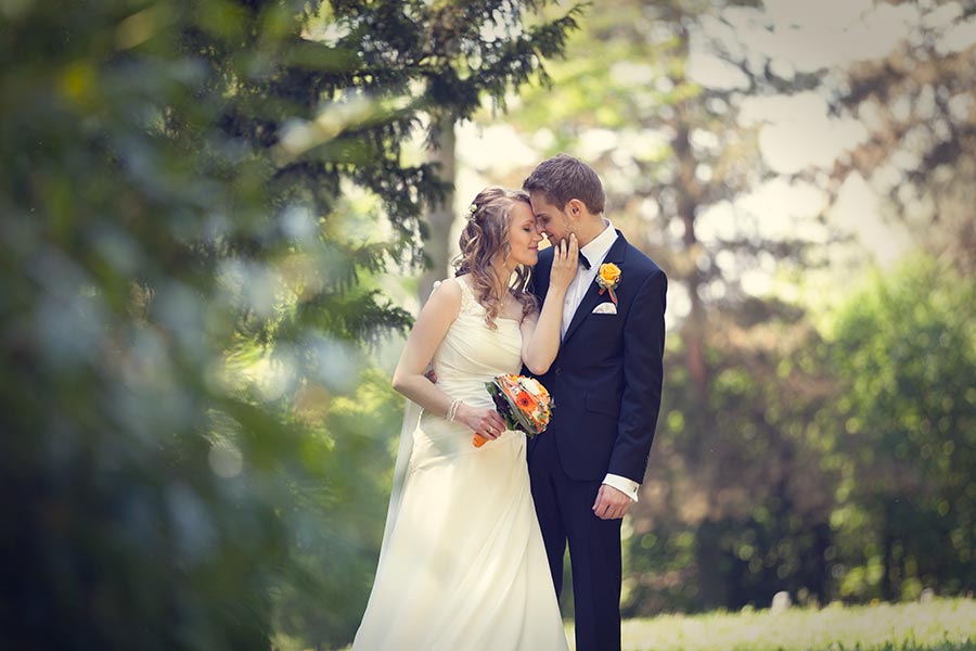 Hochzeitsfotograf Herrenberg, im Park des Erholungsheims in Gültstein