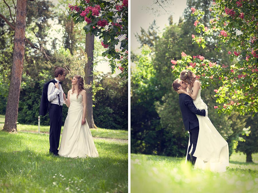 Hochzeitsfotograf Herrenberg, im Park des Erholungsheims in Gültstein