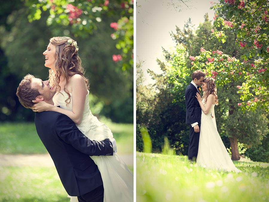 Hochzeitsfotograf Herrenberg, im Park des Erholungsheims in Gültstein