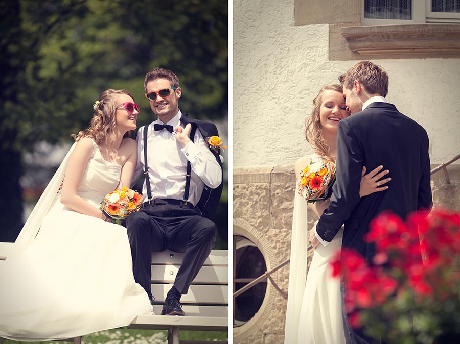 Hochzeitsfotograf Herrenberg, im Park des Erholungsheims in Gültstein