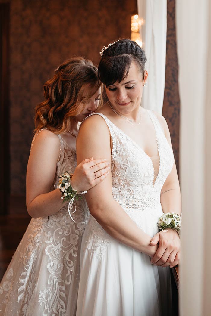 Romantische Hochzeitsfotos bei Regenwetter in Stuttgart